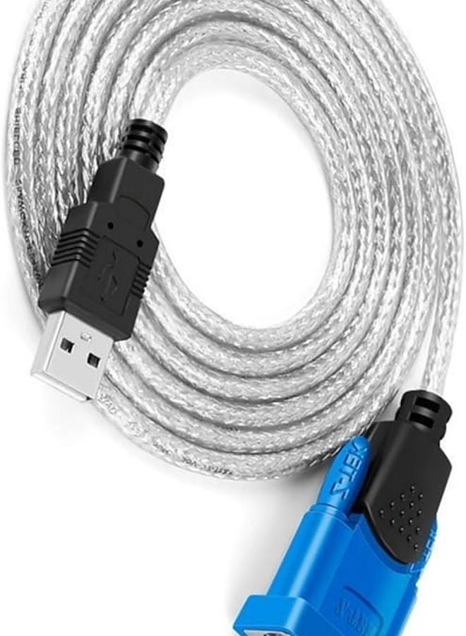 USB to RS232 Converter Cable 300cm PL2303 Chip Fast Data Transfer Reliable Connection - Image 1